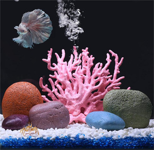 2024 New Wn bonito aquário ornamento vermelho artificiais corais macios para <span class=keywords><strong>Fish</strong></span> Tank Material plástico - Product Image 4