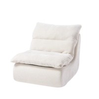 Combinaison modulaire en tissu moderne Sofa sectionnel en mousse haute résilience Siège unique pour meubles de salon