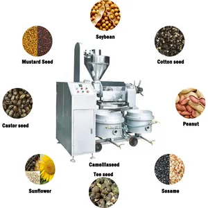 Máquina de prensado de aceite de semillas, extractor de aceite de fibra de arroz