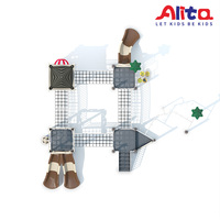 ALITA- NC24148 Équipement de glisse d'extérieur pour enfants, très populaire, écologique, durable, coloré, non toxique, pour l'exercice résidentiel