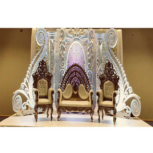 Décoration classe pour réception de mariage, accessoires de scène, en Fiber, pour célébration de mariage, modèle de styliste asiatique, installation londres - Product Image 1