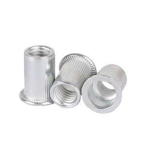 Aluminum Alloy Rivnut Flat Head <strong>Threaded</strong> <strong>Rivet</strong> Insert Nutsert <strong>Rivet</strong> <strong>Nut</strong> <strong>M3</strong> M4 M5 M6 M8 M10 M12 - Product Image 1