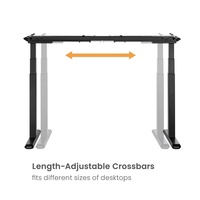 Cadre de table de bureau ergonomique réglable en hauteur avec commande de mémoire, double moteur électrique, pour position assise ou debout