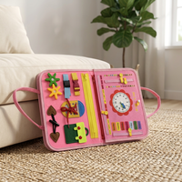 Livre d'activités en feutre pour tout-petits, livre silencieux Montessori, apprentissage précoce, livre sensoriel réutilisable avec autocollants magiques, jouet pour enfants, cadeaux préscolaires