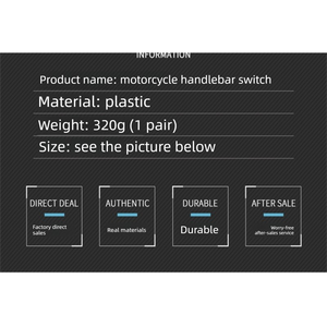 Manillar de Motocicleta, Interruptor Combinado para Manillar y Asiento, Orificio Doble para Cable de Acelerador, Modelo <span class=keywords><strong>CBR</strong></span> - Product Image 5
