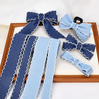 10-40mm Double Face Point Denim Ruban Accessoires De Couture Cour Jardin Décor Jeans Bande