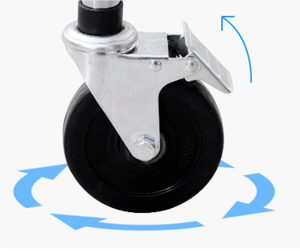 リハビリ機器 歩行器 折りたたみ式シート付き 車輪高さ調節可能 下肢障害者 大人 高齢者向け - Product Image 5