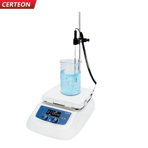 Placa calefactora PID industrial con pantalla LCD motor sin escobillas y temporizador para agitación - Product Image 3