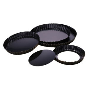 Plat à pizza rond en aluminium antiadhésif avec fond amovible - Product Image 1