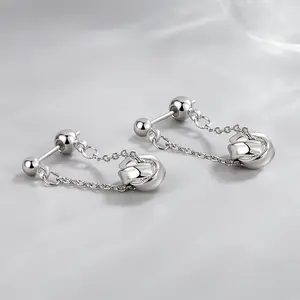 joyas de plata 925 y piedras naturales de la印度时尚珠宝纯银女士耳环paquetes de aretes acero