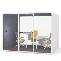 Stan telepon privasi akustik dalam ruangan Modular, untuk kantor rumah, Hotel, sekolah, rumah sakit, desain Modern, penggunaan luar ruangan, Pod rapat modis