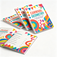 Libro de Cartón Impreso Digitalmente en Offset Multicolor, Hecho a Medida, con Cubierta de Papel y Cartón, Servicio de Laminación con Película