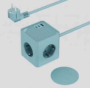 ปลั๊กพ่วงแบบพกพา KC CE Cube Socket 3 ช่องเสียบ AC 1 ช่อง USB 2 ช่อง TYPE-C สายยาว 1.4 เมตร ปลั๊กแบบยุโรป พร้อมฟังก์ชั่นแม่เหล็กเสริม - Product Image 5
