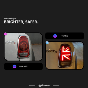 Para BMW Mini F60 Conjunto de lámpara trasera Lente transparente roja 12V Nuevo y usado Transfronterizo - Product Image 2