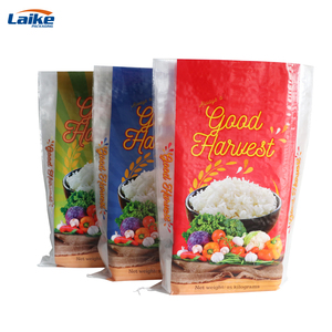 Saco de Embalagem de Arroz Personalizado Vazio de 5kg 10kg 25kg em PP Laminado Bopp Sacos Plásticos para Embalagem de Arroz - Product Image 3