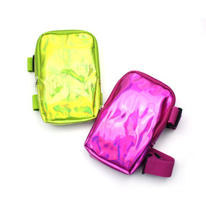 En stock : <span class=keywords><strong>Sac</strong></span> de jambe holographique pour carnaval, étanche, pour téléphone, avec sangle réglable - Product Image 2