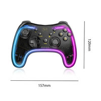 Manette de jeu sans fil SUNDI pour téléphone portable PC LED Joysticks Gamepad pour console N-Switch Switch/Lite/OLED Pro Android IOS
