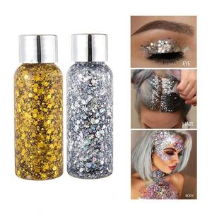 Multi-Use Face Body Glitter Gel Long Lasting Sparkling Shimmer <b>Eye</b> Lip Hair Sequins Gel Party Festival <b>Makeup</b> - Product Image 1