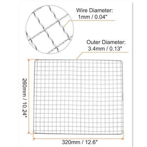 Parrilla Formas personalizadas Barbacoa de acero inoxidable Estante Bandeja de alambre Cruz Red Clip Parrilla Horno Bandeja Barbacoa <span class=keywords><strong>Malla</strong></span> - Product Image 5