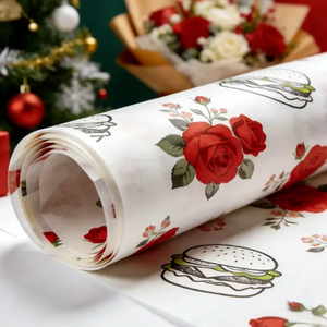 Papel de Regalo Impermeable de Diseño para Presentación de Regalos de Lujo <span class=keywords><strong>y</strong></span> <span class=keywords><strong>Embalaje</strong></span> de Flores, Papel de Envoltura Protector - Product Image 4