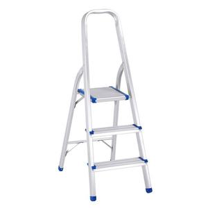 Scala a 3 gradini in alluminio da 79 cm con impugnatura di sicurezza per uso domestico - Product Image 1