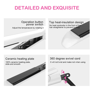 LED Display <strong>Hair</strong> <strong>Straightener</strong> and <strong>Curler</strong> 2 in 1 Ulelay <strong>Hair</strong> <strong>Straightener</strong> Ceramic Flat Iron for <strong>Hair</strong> - Product Image 4
