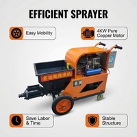 Machine à plâtrer les murs automatique, pulvérisateur de mortier de ciment 380V 4kw pour le revêtement intérieur et extérieur