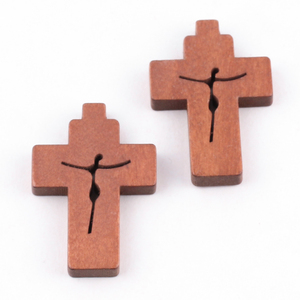<span class=keywords><strong>DIY</strong></span> 가톨릭 목제 십자가 펜던트 비즈 목걸이 팔찌 부자재 - Product Image 4