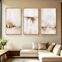 Art mural abstrait peint à la main de haute qualité, décoration murale minimaliste moderne en 3 panneaux avec cadre, tailles personnalisées disponibles