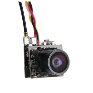 LST-S2 kamera mikro CMOS 800TVL 5.8G, tampilan sudut 150 derajat OSD 3.6g PAL / NTSC dapat diganti 25mW VTX untuk Drone balap FPV