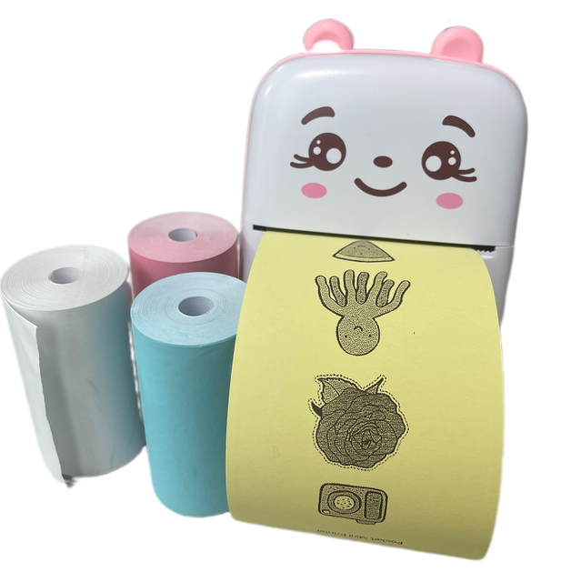 Small Printer Sticker Roll,mini Thermal 58mm Portable Mobile Printer Colour,personalized Label Printer for Small Business