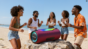 P09 60W Hoge Volume <span class=keywords><strong>Speaker</strong></span> IPX4 Waterdicht met RGB Verlichting Ingebouwde Microfoon & 5-10 uur Speeltijd voor Thuis & Buiten Gebruik - Product Image 6