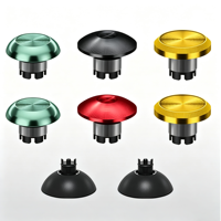 Kit de réparation de capuchons de joystick métalliques 6 en 2, axe métallique haute durabilité, compatible avec les manettes PS5, DS5, Switch Pro, Xbox