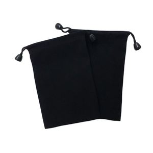 Pochette de rangement ovale en velours avec cordon de serrage, impression sérigraphiée du logo personnalisé, pour bijoux, cadeau pour boucles d'oreilles, taille personnalisée - Product Image 1