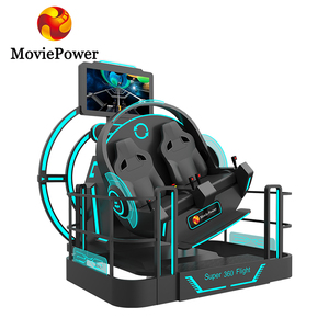 Simulatore di Gioco VR 9D a 360 Gradi con 2 Posti, Sedia in Movimento per Realtà Virtuale Indoor, Simulatore di Volo e Montagne Russe in Offerta - Product Image 2