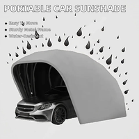 Abri de voiture rétractable en acier inoxydable, toile Oxford 600D imperméable et anti-UV, garage pour voiture, résistant à la rouille, pour berlines et SUV, OEM ODM