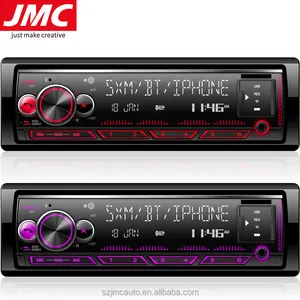 Jmc reprodutor de mp3 para carro, usb, mp3, para venda, 1 din, receptor de mídia digital, tela lcd, display universal, retroiluminação de 7 cores, aux