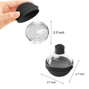 Usine conception originale personnalisé grande sphère Silicone boules de jouet de Noël fabricant de boules de glace whisky cercle rond moules <span class=keywords><strong>à</strong></span> glaçons - Product Image 2