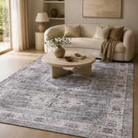 Tapis imprimé numérique HD, doux, à poils ras, antidérapant, pour salon, chambre à coucher, décoration intérieure