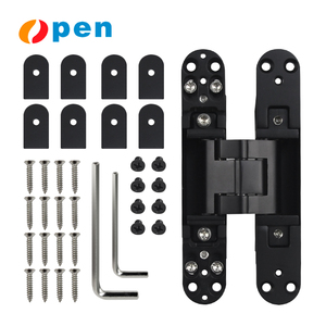 مفصلات خشبية مخفية حديثة من سبائك الزنك بتصميم ثلاثي الأبعاد مفصلة غير مرئية ناعمة - Product Image 4