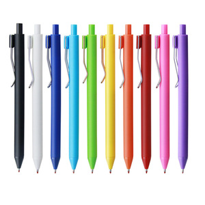 Stylo en plastique de style Coutour de stylo de contour curvy coloré promotionnel de stylo à bille en plastique bon marché - Product Image 4