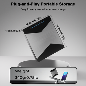 Unidad de <span class=keywords><strong>Blu</strong></span>-<span class=keywords><strong>ray</strong></span> Externa 4k USB 3.0 Tipo-C 3D, Unidad de <span class=keywords><strong>Blu</strong></span>-<span class=keywords><strong>ray</strong></span> Portátil 7 en 1 para Windows XP/7/8/10/11 y Mac - Product Image 3