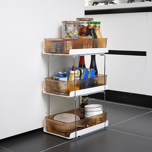Étagères et étagères de rangement en plastique, salle de bains, salon, <span class=keywords><strong>cuisine</strong></span>, organisateurs sous évier - Product Image 4