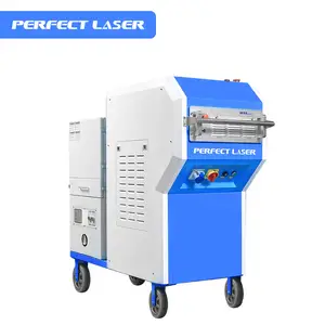 Perfect Laser-Portable 100w 200w Industrial Raycus IPG MAX JPT Laser Metal Cleaning Rust Derusting Machine with smoke collector
