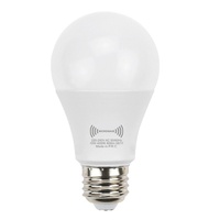 Bombilla LED A60/A19 para Oficina, Iluminación Interior, 9W 12W, Sensor de Movimiento, Plástico, E27/E26 AC, Luz con Sensor de Cuerpo Humano