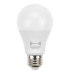 A60/A19 LED Bulb <b>Indoor</b> Lighting 9W 12W Microwave Radar <b>Sensor</b> Aluminum E27/E26 Human Body Sensing <b>Light</b> Bulb - Product Image 1