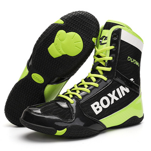 Chaussures de boxe pour Couples chaussures de sport antidérapantes homme à lacets garçon Zapatillas puissance levage hommes femmes chaussures de lutte - Product Image 1