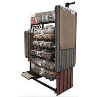 Présentoir au sol en métal personnalisé Présentoir de tapis d'extérieur Présentoir de tapis de porte pour magasins de détail