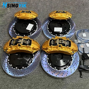 Kit de freins à disque flottants en 2 pièces avec plaquettes de frein pour étriers 4 et 6 pistons pour Audi A5 A4 B7 B9 Rs6 TT Mk1 S7 A6 C8 Q3 Q7 A6 C7 Q8 S8 - Product Image 6