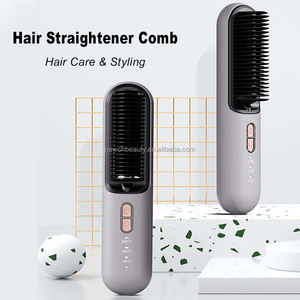 Cepillo Alisador <span class=keywords><strong>de</strong></span> Cabello 2 en 1, Inalámbrico, Calentamiento Rápido, Portátil, Rizador Caliente, Carga USB - Product Image 5